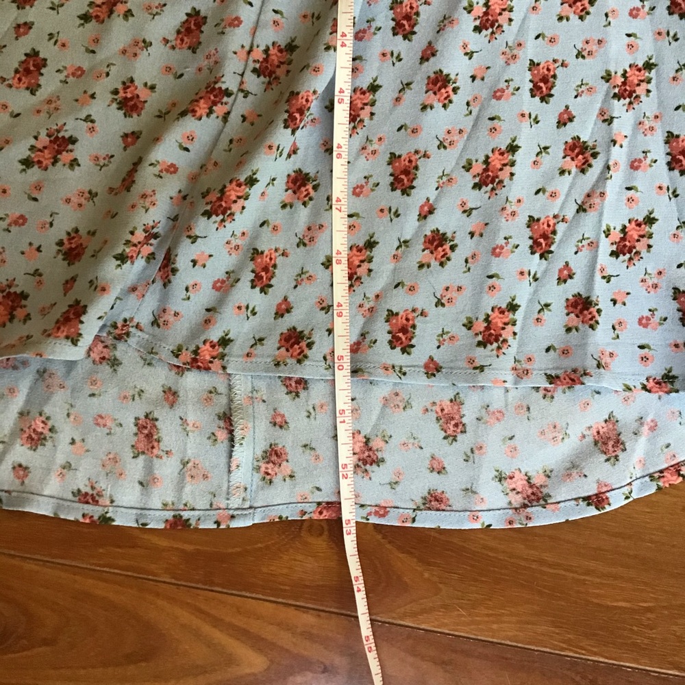 Reformation floral cap sleeve maxi dress back cuto - Picture 7 of 12